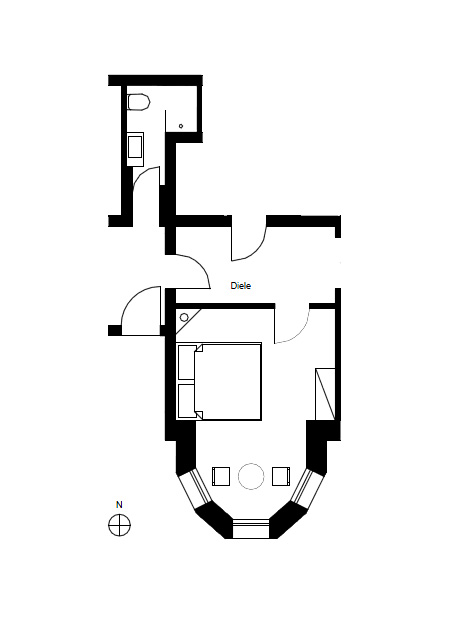 Turmzimmer Grundriss